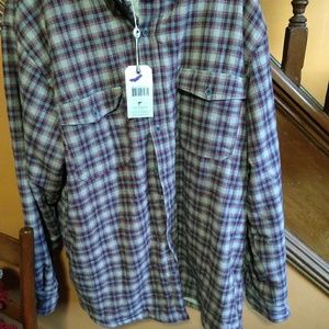 Men's Lee Valley lambs wool lined shirt jacket